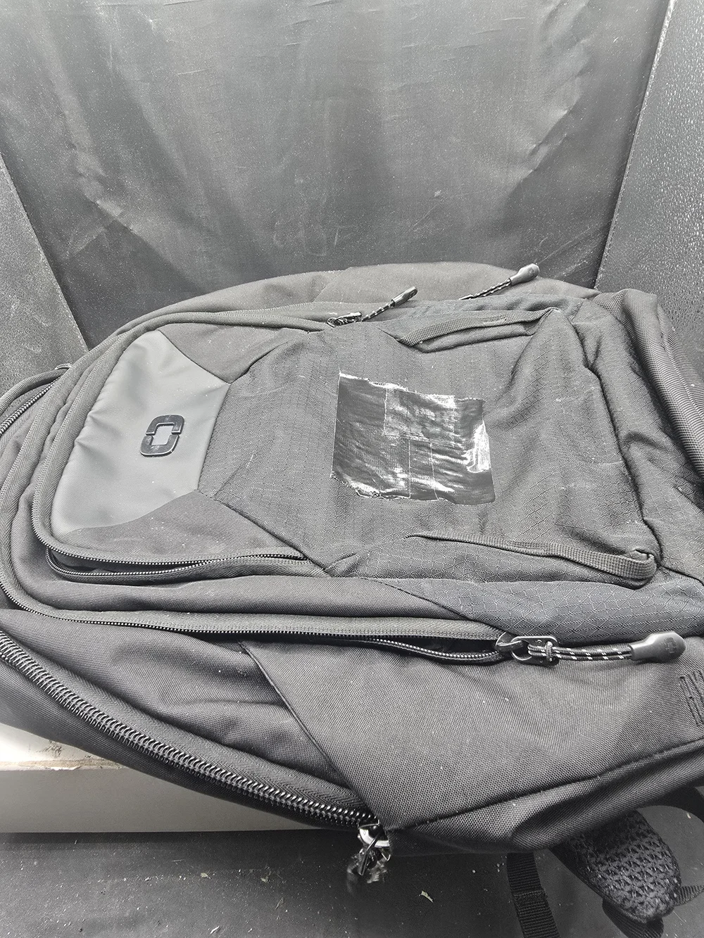 OGIO Black Travel Backpack with Front Utility Pocket